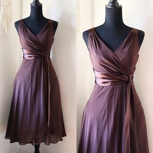 Beautiful Brown Midi Dress.